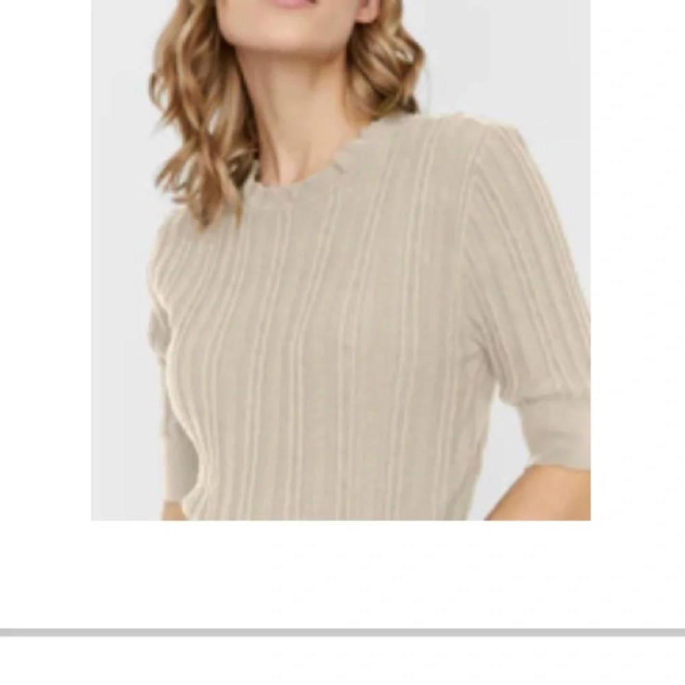 Vero Moda - Vita 2/4 Sleeves Pointelle Sweater - Size M - Picture 1 of 9